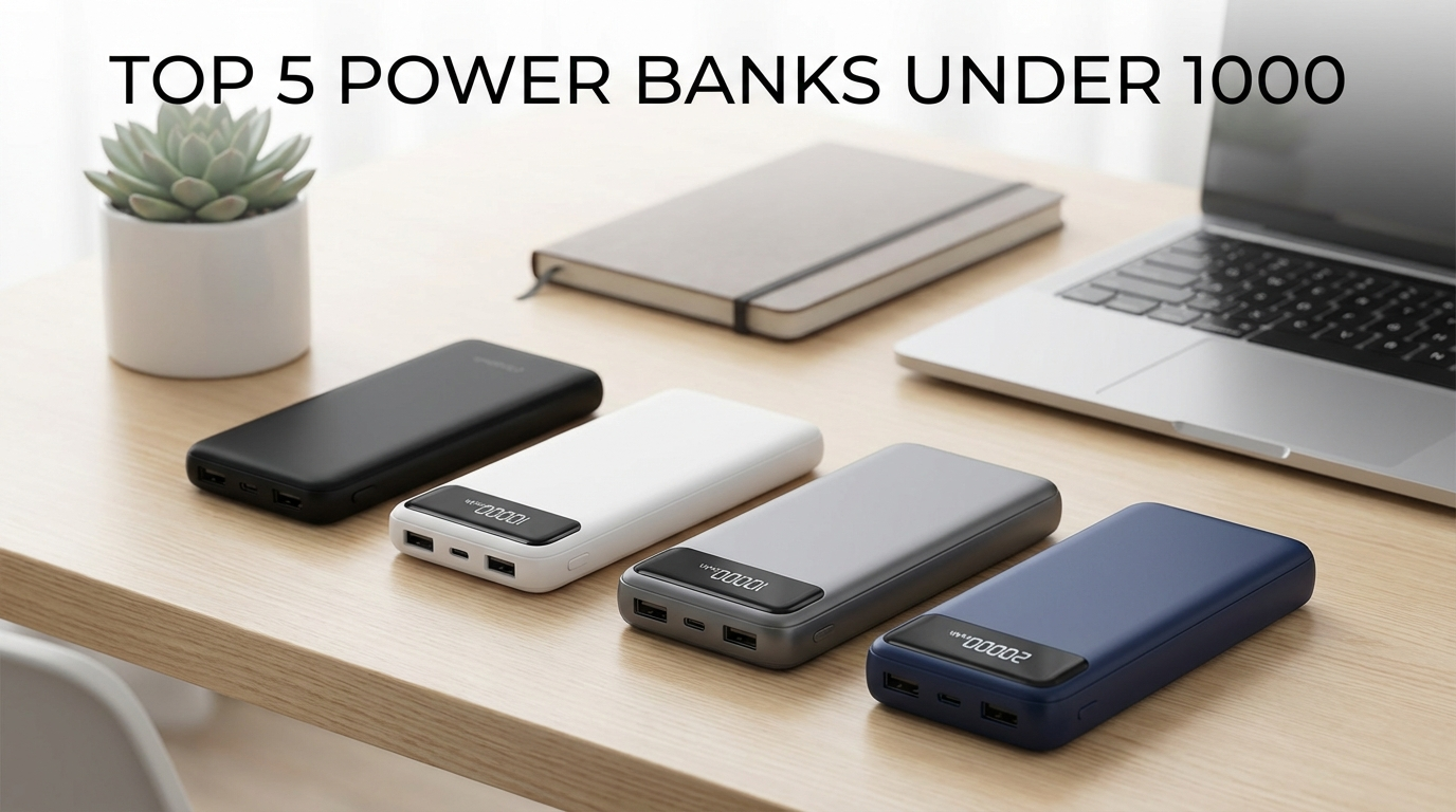 top 5 power bank under 1000