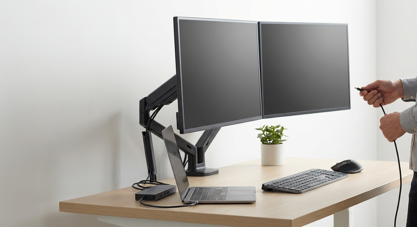 how to set up dual monitors